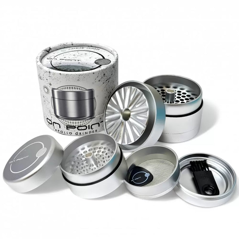 On Point Glass 4Pc 62Mm Apollo Grinder “ Precision Grinding, Elevated
