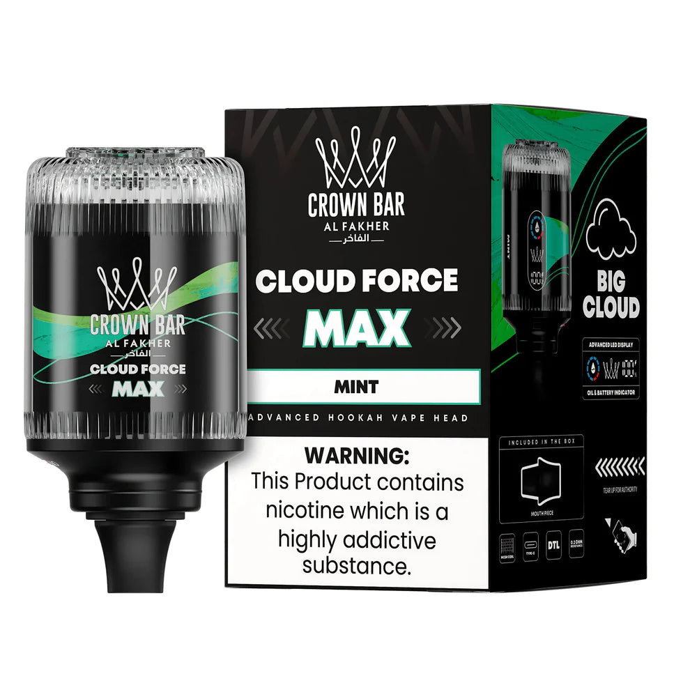 AL FAKHER CROWN BAR CLOUD FORCE MAX HOOKAH HEAD 50K PUFFS  (SB2024)