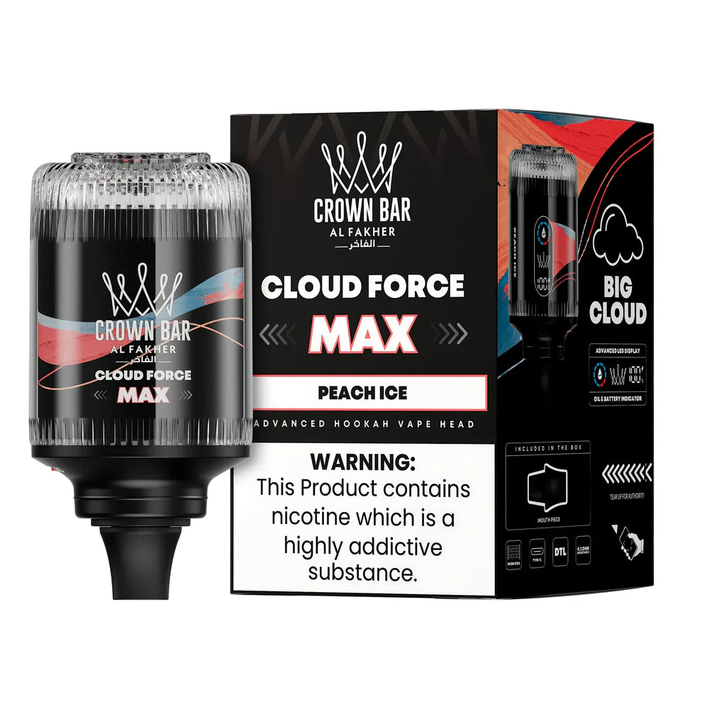 AL FAKHER CROWN BAR CLOUD FORCE MAX HOOKAH HEAD 50K PUFFS  (SB2024)
