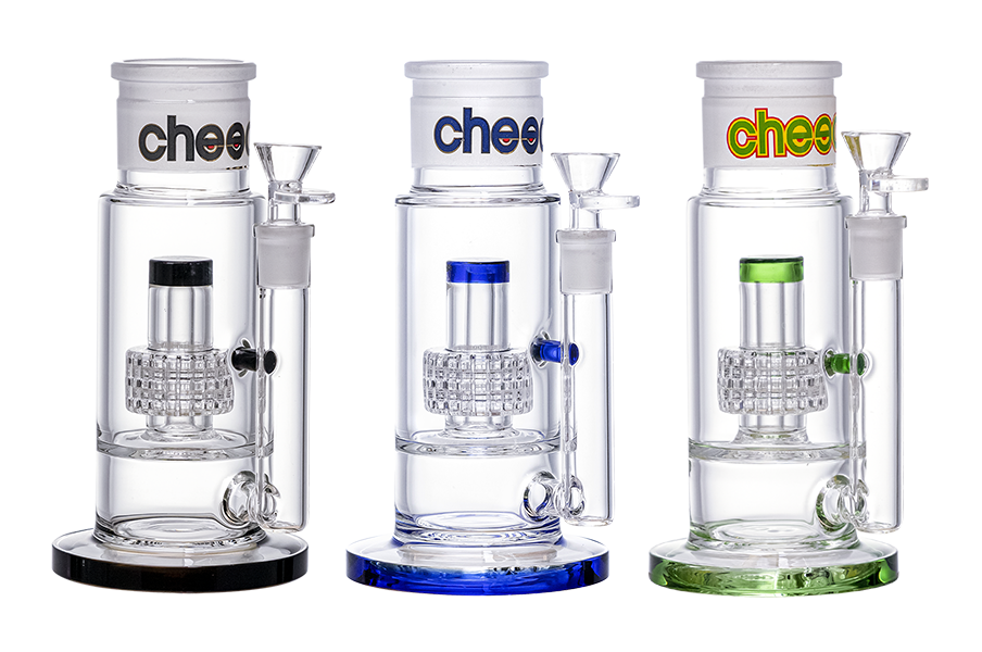 Cheech Glass 7" Color Shower Head Perc Water Pipe