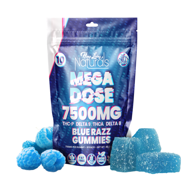 HEMP LIVING MEGA DOSE GUMMIES