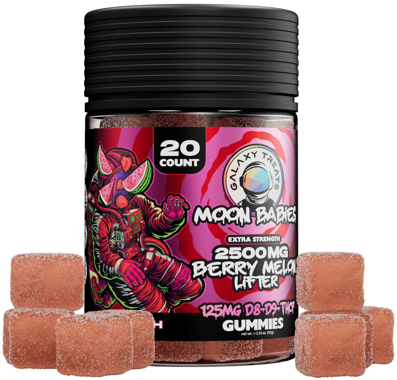 Galaxy Treats D8 D9 THCP 20Ct Gummies