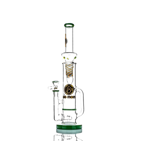 Big Mom 15" Color Trim Honeycomb Perc Swirl Incycler Water Pipe Fm1370