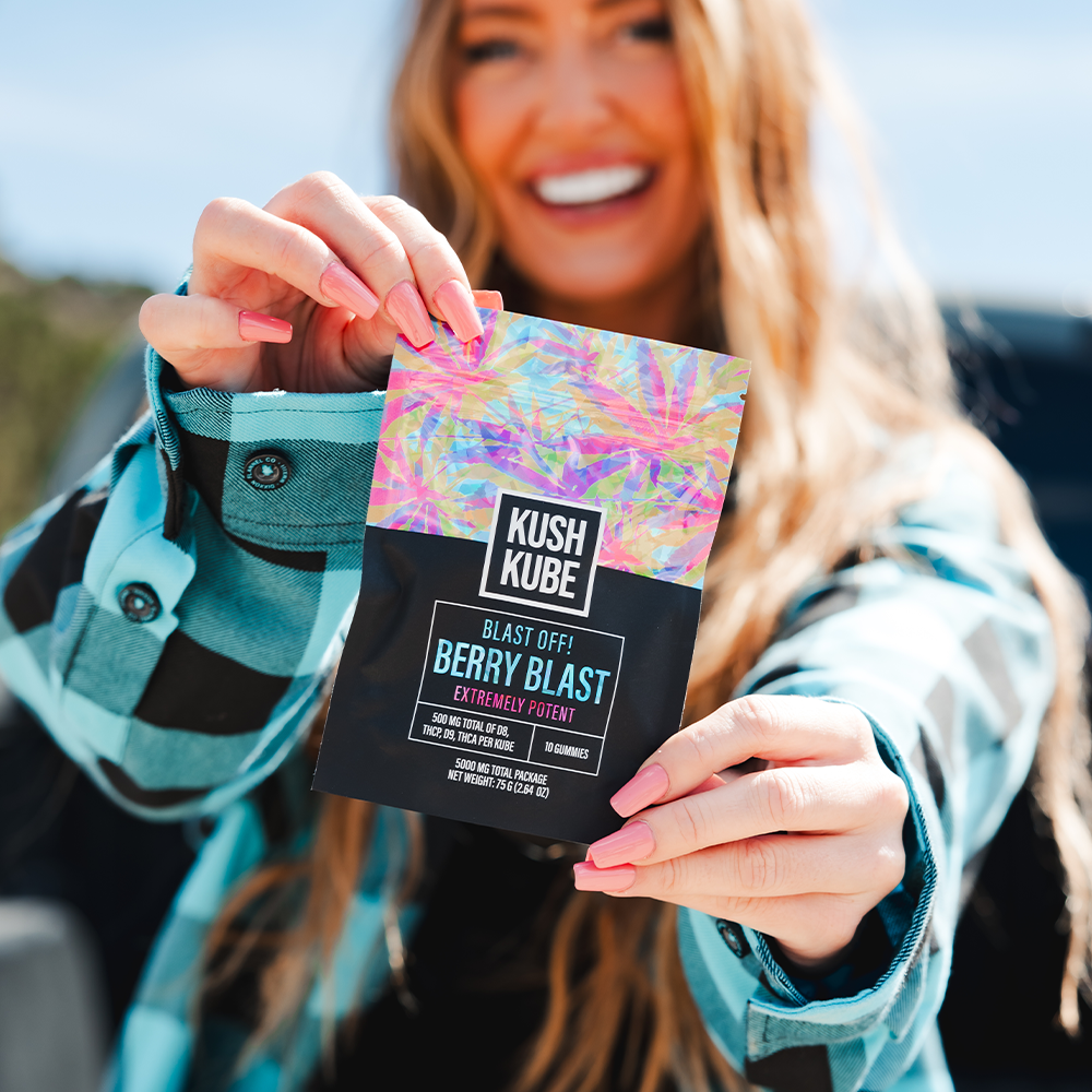 Kush Kube Blast Off D8 THCP D9 THCA Gummies