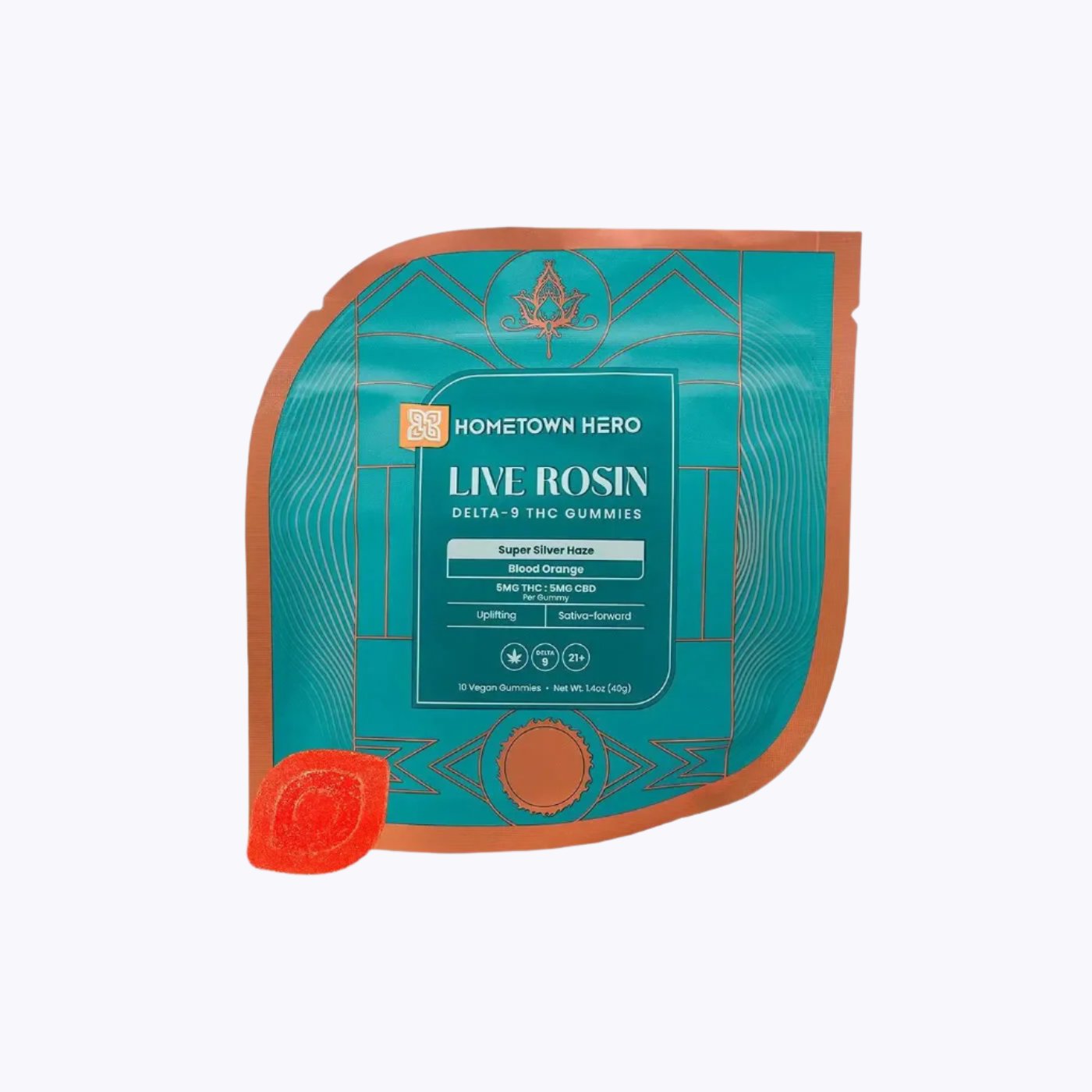 Hometown Hero Delta 9 Live Rosin Gummies 5Mg