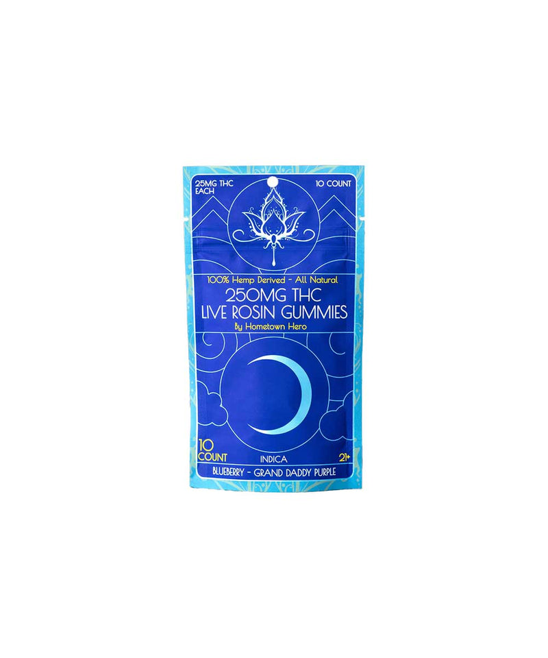 Hometown Hero Live Rosin Delta 9 Gummies (250Mg)