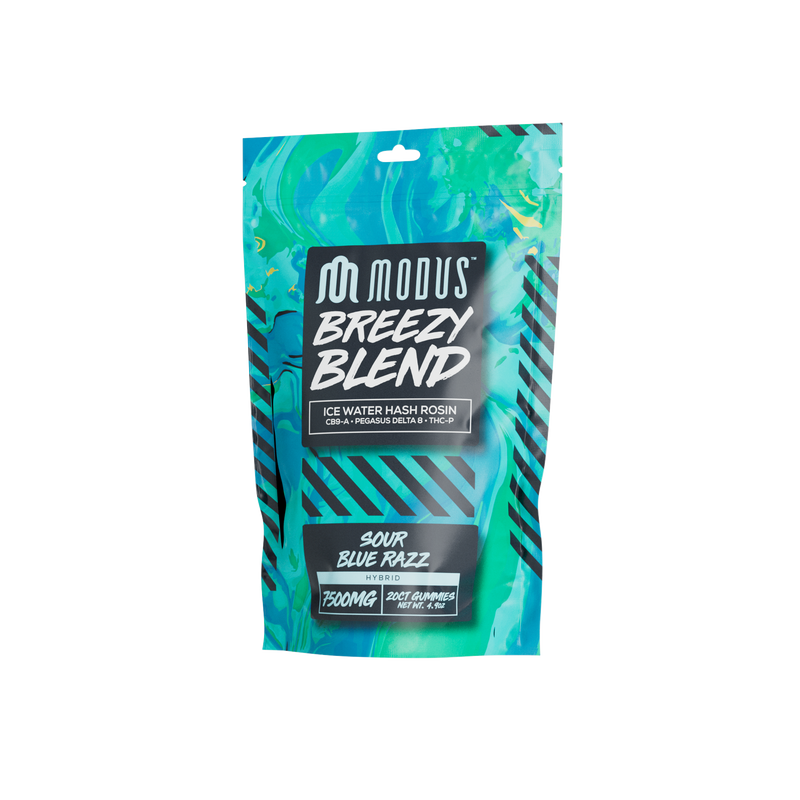 Modus Breezy Blend Cb9A/D8/THCP Hash Rosin Gummies (20 Ct)