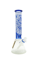 Cheech Glass 14" Sand Blasted Space Beaker Water Pipe