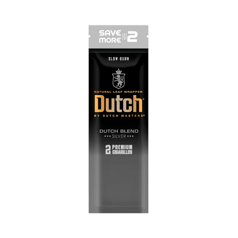 DUTCH NATURAL LEAF WRAPPER CIGARILLOS - DUTCH BLEND SILVER