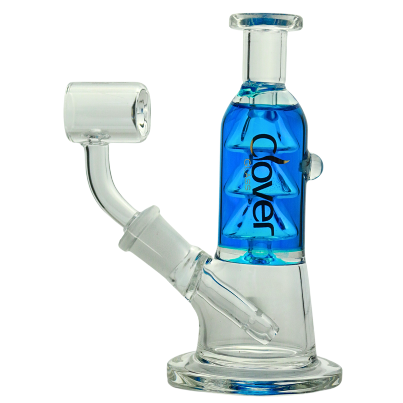 Clover Glass 6" Chrome Plated Mini Water Pipe