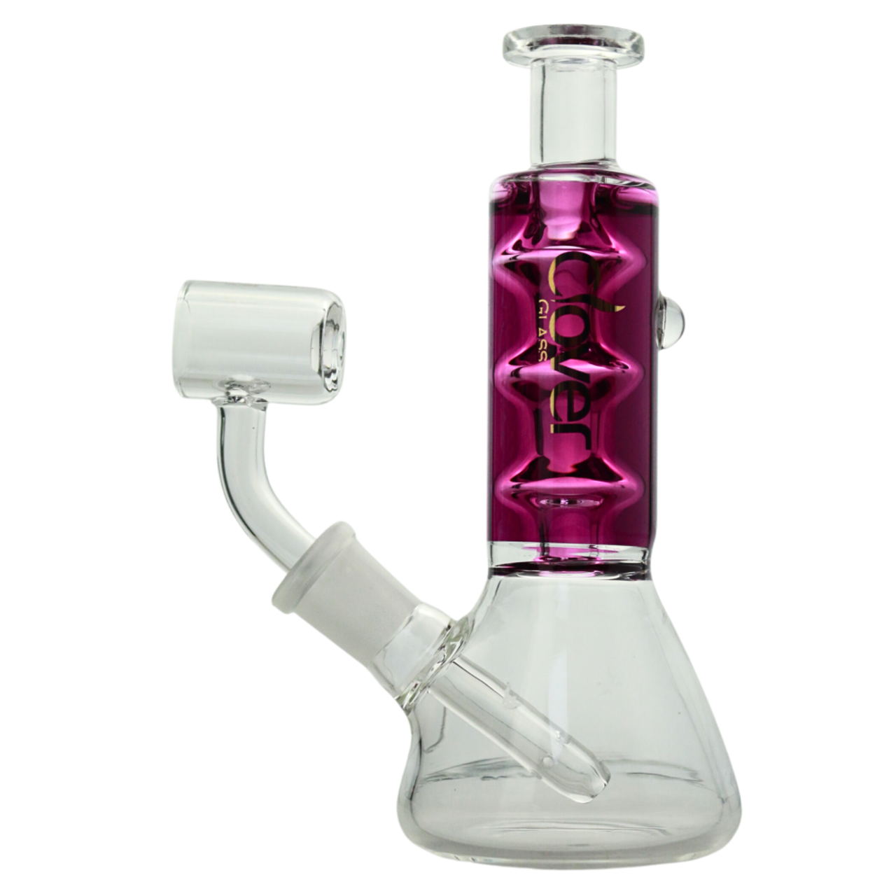 Clover 6" Chrome Plated Mini Waterpipe