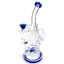 10.5" Multi Perc Inline Water Pipe