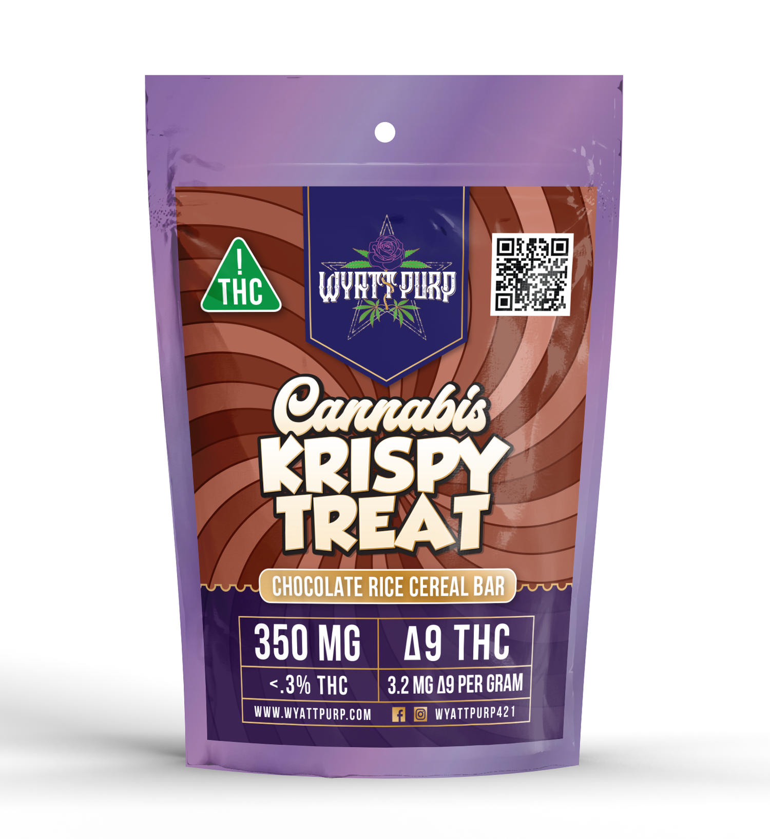 Wyatt Purp D9 90Mg Mini Chocolates