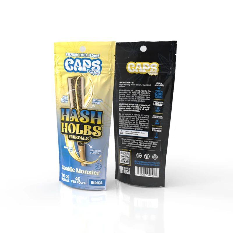 CAPS BY GOOD MORELS 2G "HASH HOLE" PRE ROLLS (2CT)