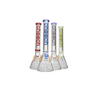 Cheech Glass 18" 9Mm Color Trim Beaker Water Pipe
