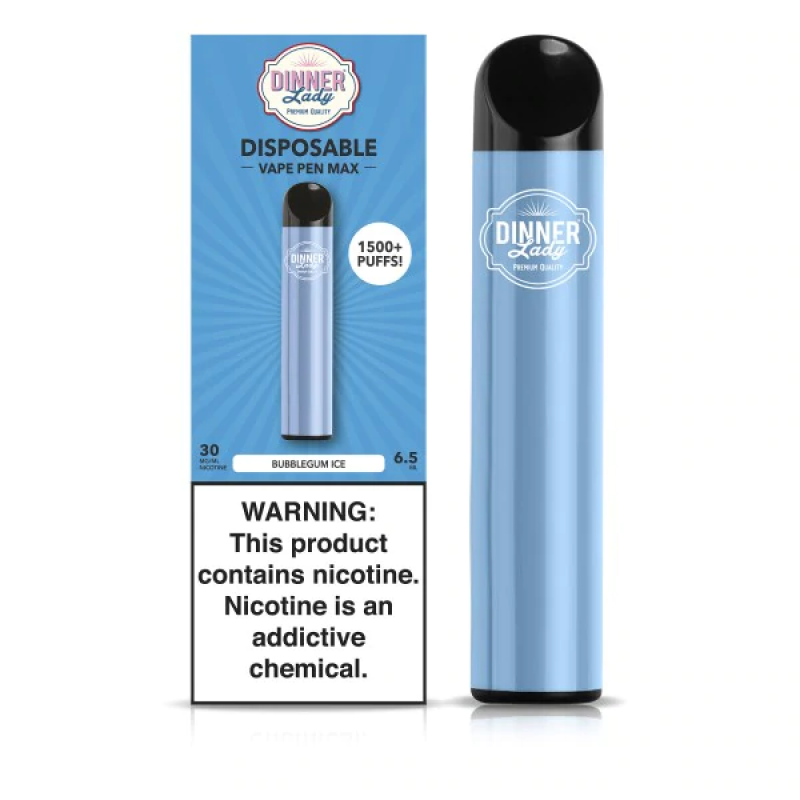 Dinner Lady Vape 1500 Puffs (3%) - Bubblegum Ice