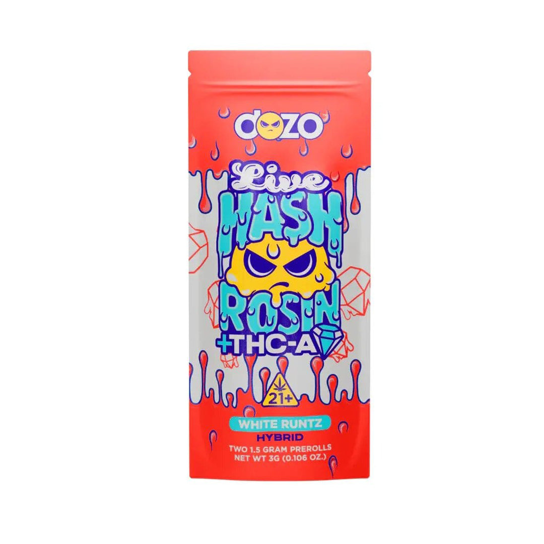 Dozo Live Hash Rosin THCA 1.5G Pre-Rolls (2Ct)