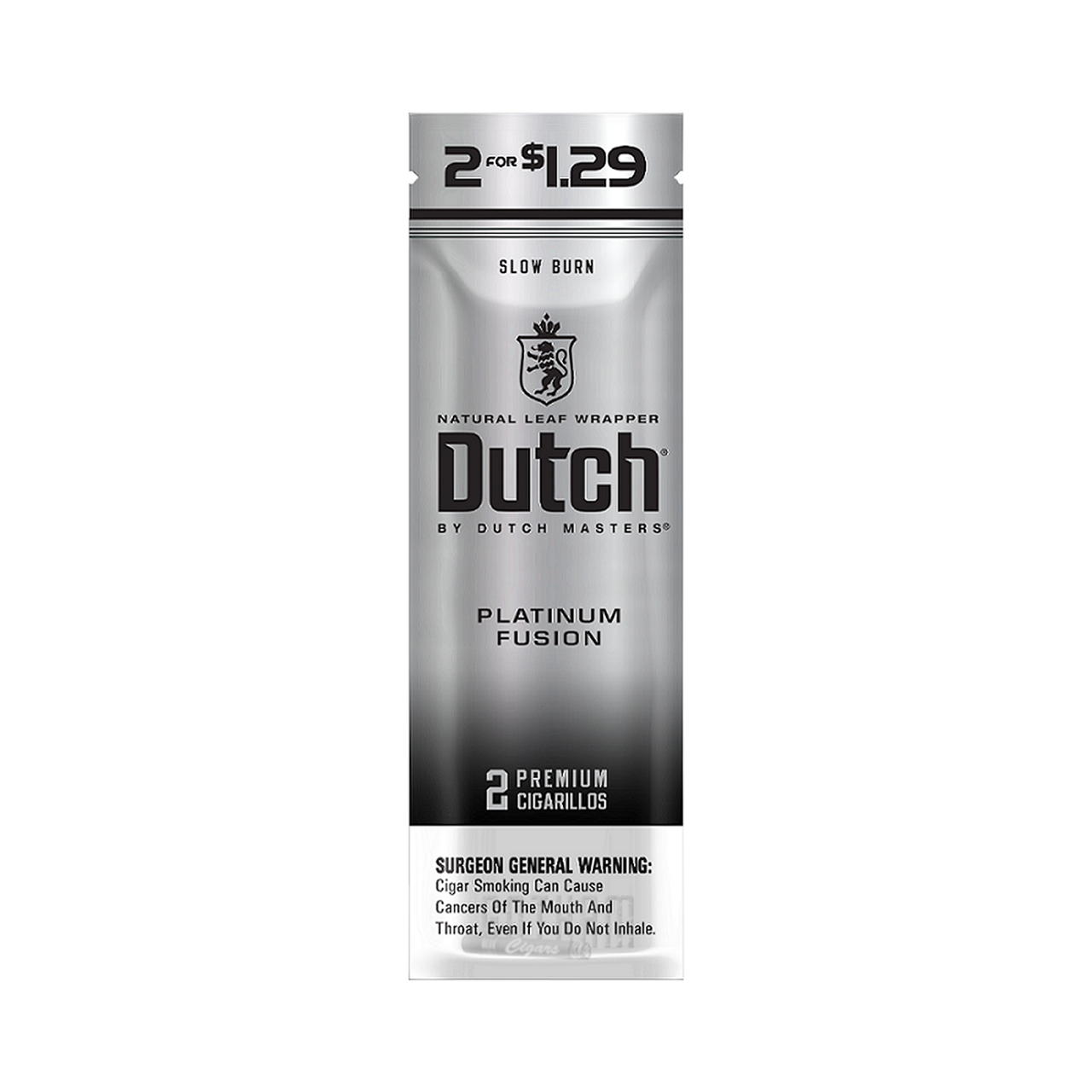 Dutch Natural Leaf Wrapper Cigarillos - Platinum Fusion