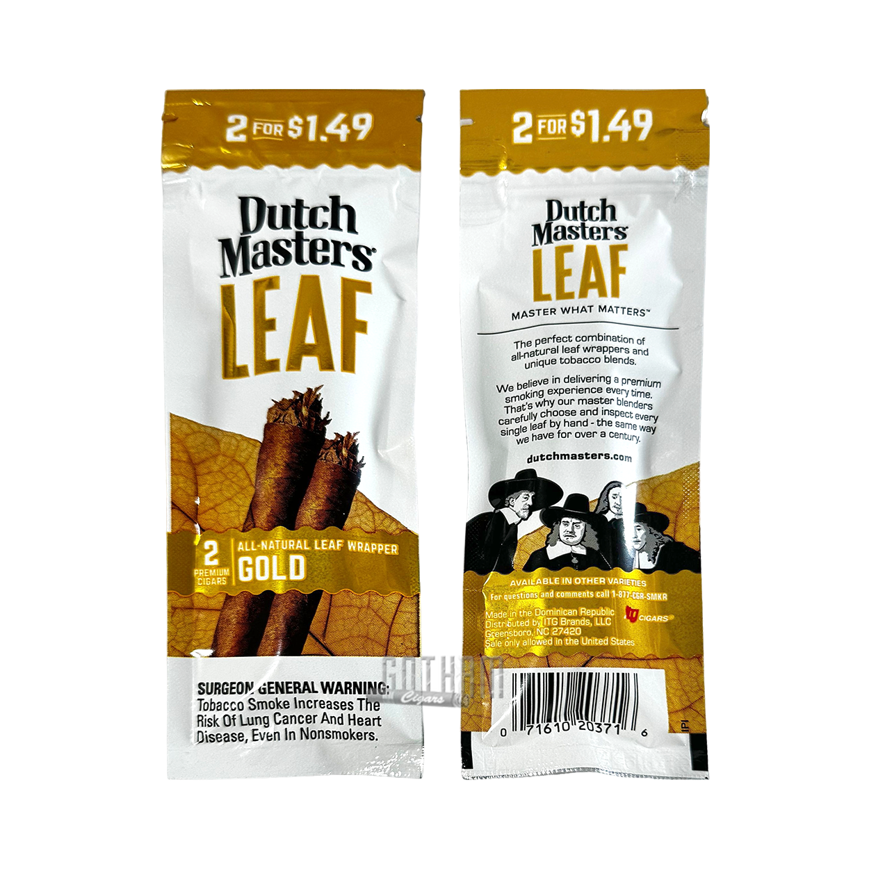 DUTCH ALL NATURAL LEAF CIGARILLOS -