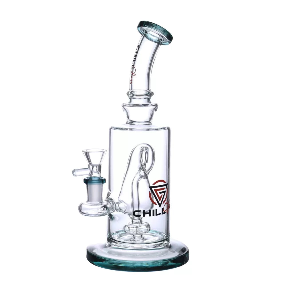 Chill Glass 10" Recycler Water Pipe