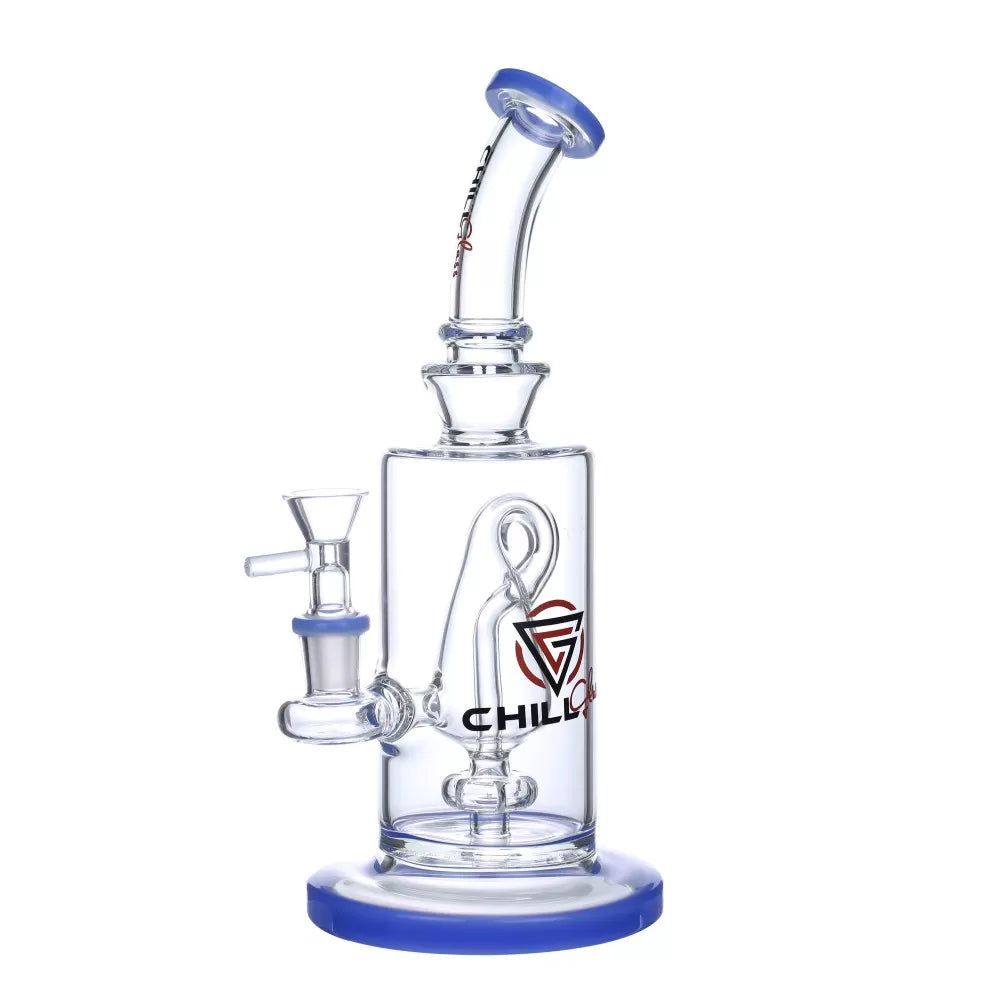 Chill Glass 10" Recycler Water Pipe