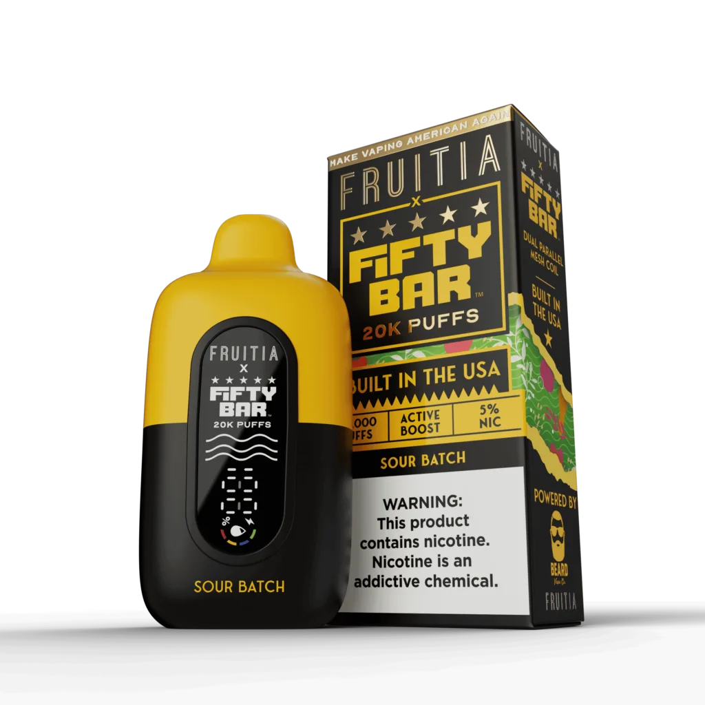 FIFTY BAR X FRUITIA 20K PUFF DISPOSABLES