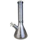 14" Electroplated Sandblasted Spider Beaker Water Pipe “ Bold Design, Smooth Hits