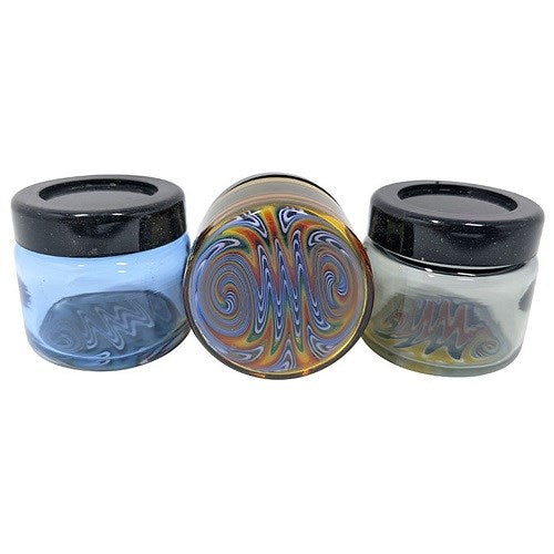 38Mm Glass Wigwag Storage Jar “ Airtight & Stylish