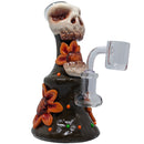 7" Clay Skull Dab Rig