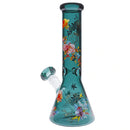 7" Color Trim Side Flower Pendant Water Pipe