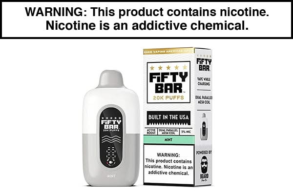 FIFTY BAR 2% V2 20K PUFF DISPOSABLES