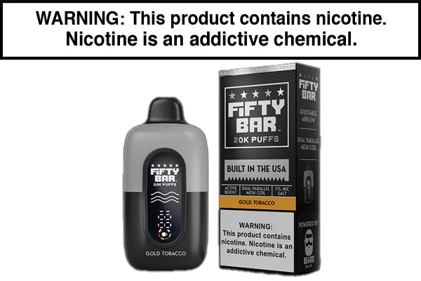 FIFTY BAR 2% V2 20K PUFF DISPOSABLES