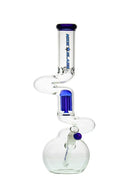 Compton Glass 18" Double Perc Zong Beaker