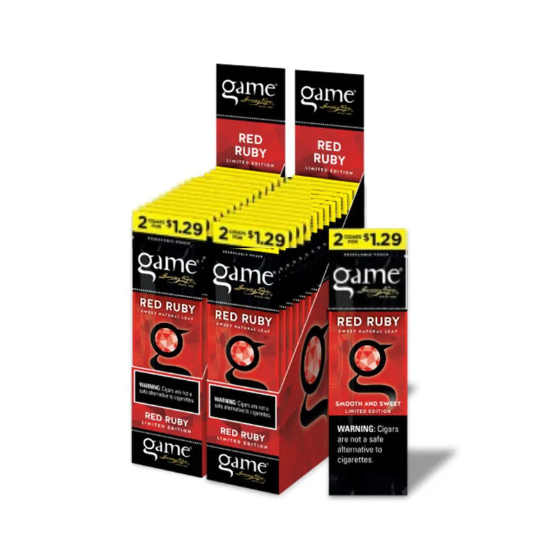 Game Cigars 2-Pack Red Ruby