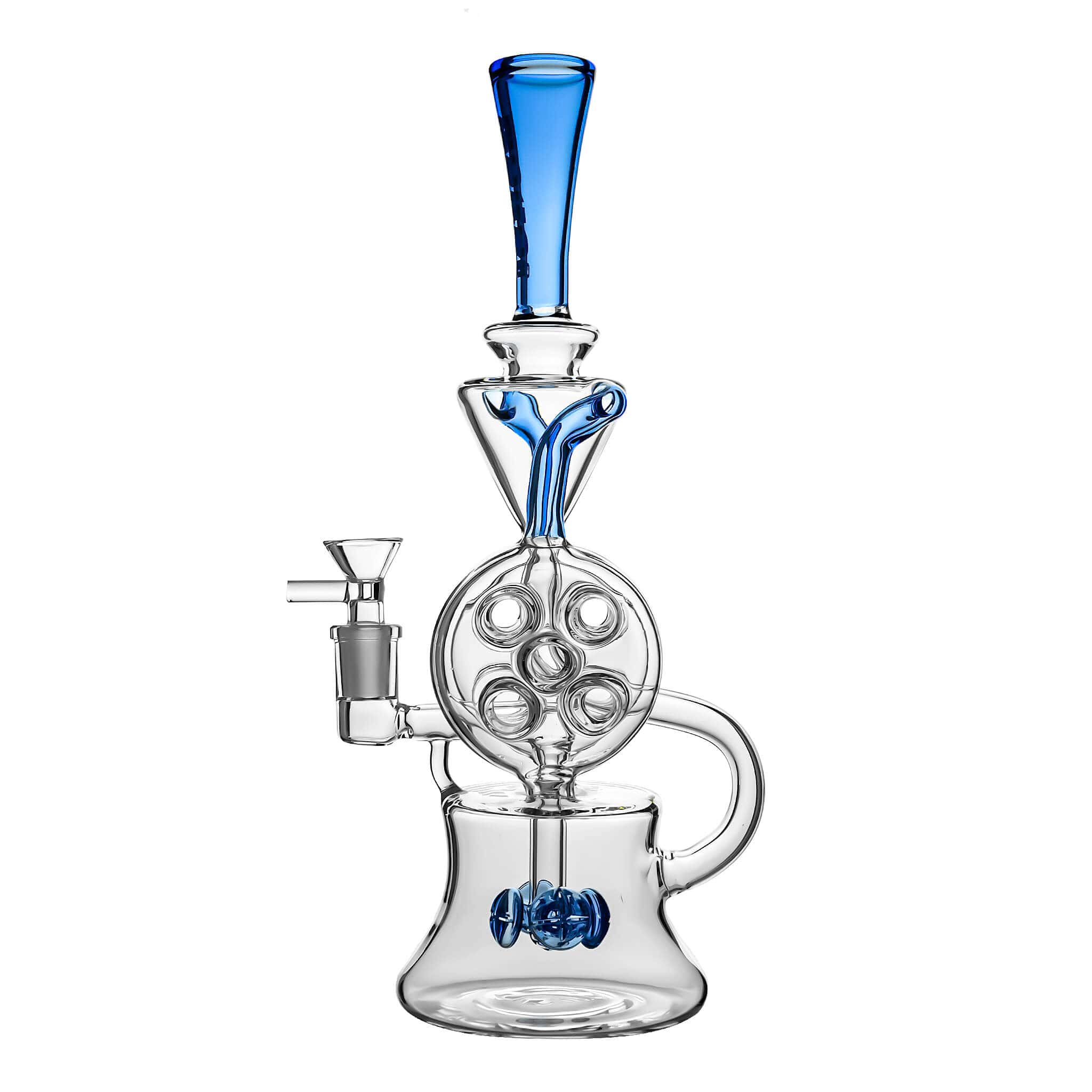 CaliBear 7.7" Dual Color Recycler Water Pipe