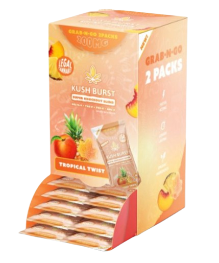Kush Burst 2-Pack Gummies - 200mg - KNOCKOUT BLEND TROPICAL TWIST