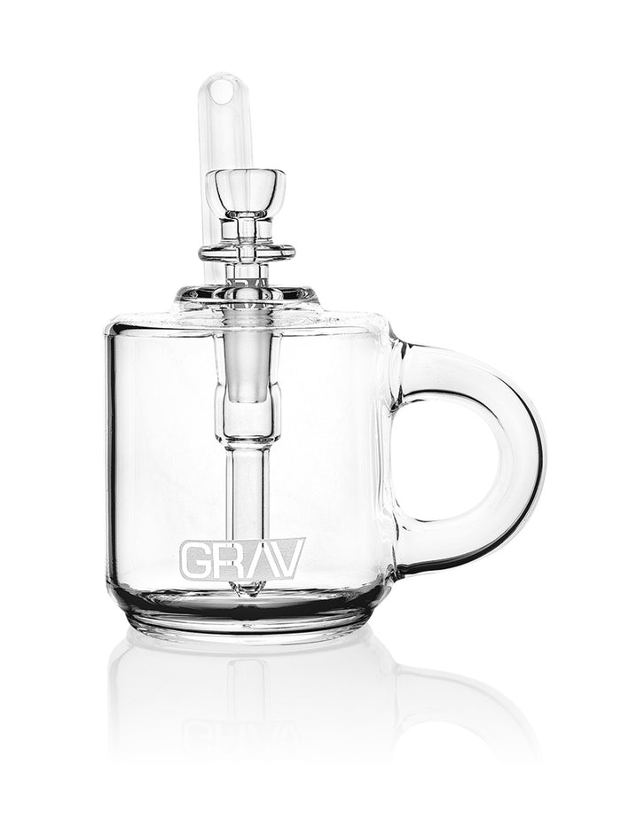 GRAV GLASS COFFEE MUG POCKET BUBBLER