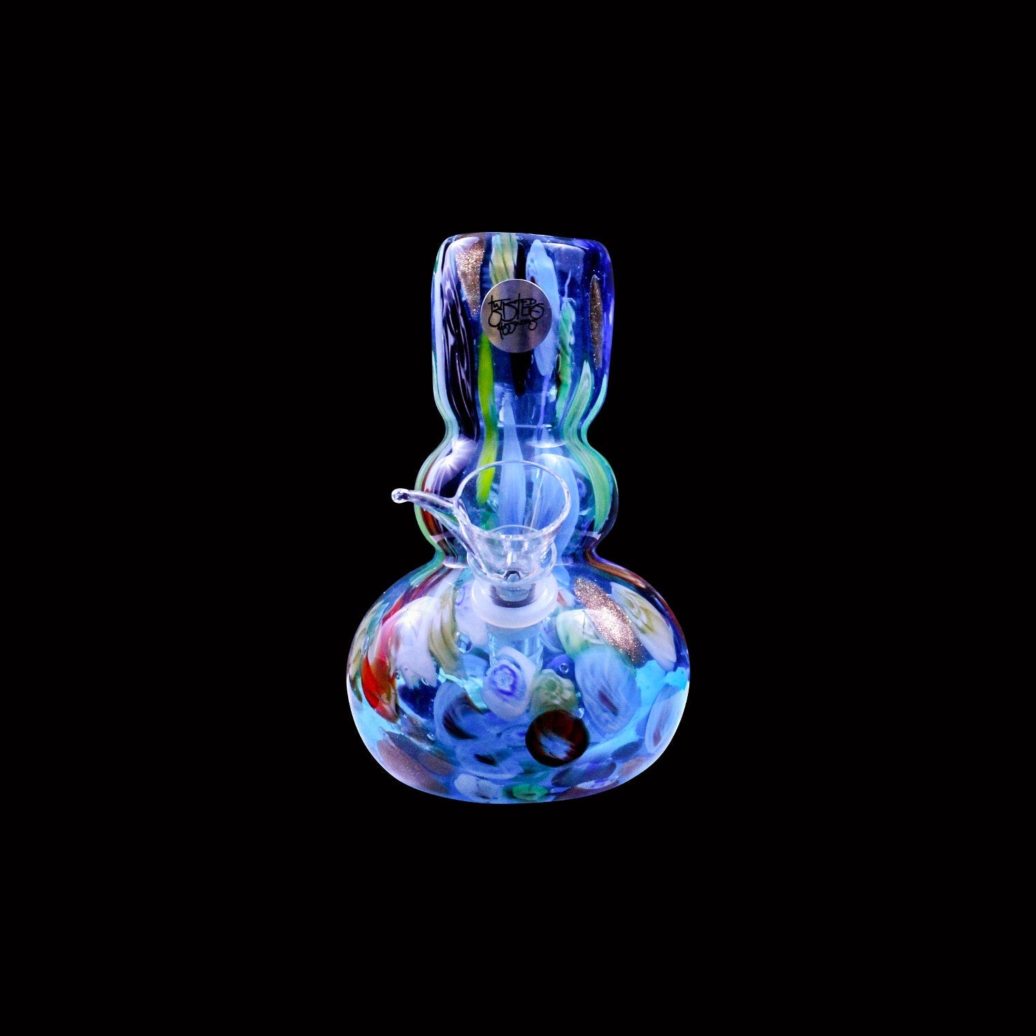 Twisted Sister Glassworks 6" Round Bottom Vase St30