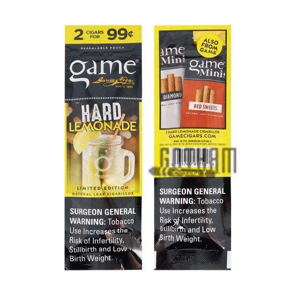 Game Cigars 2-Pack - Hard Lemonade