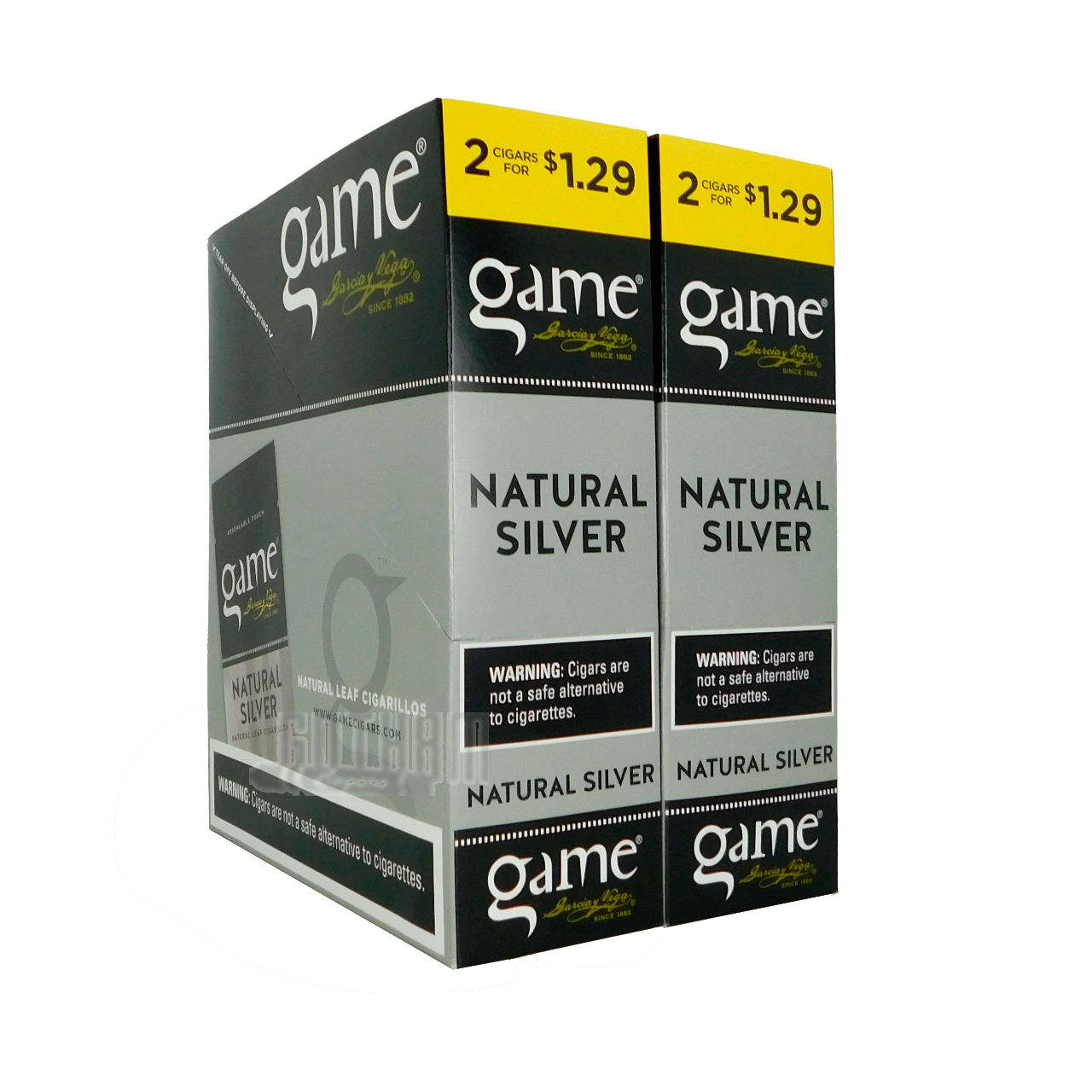 Game Cigars 2-Pack Natural Silver