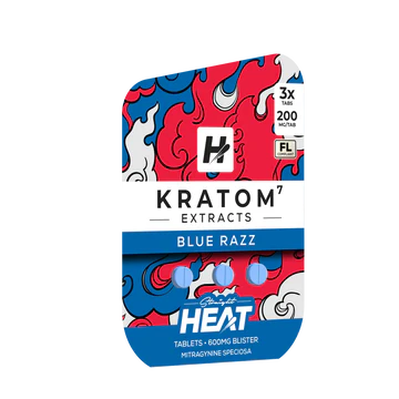 STRAIGHT HEAT KRATOM EXTRACT TABLETS 200MG (3CT)