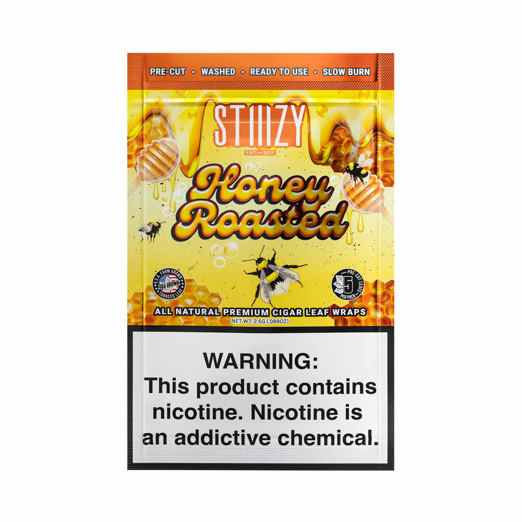STIIIZY ALL NATURAL LEAF WRAPS (5CT)