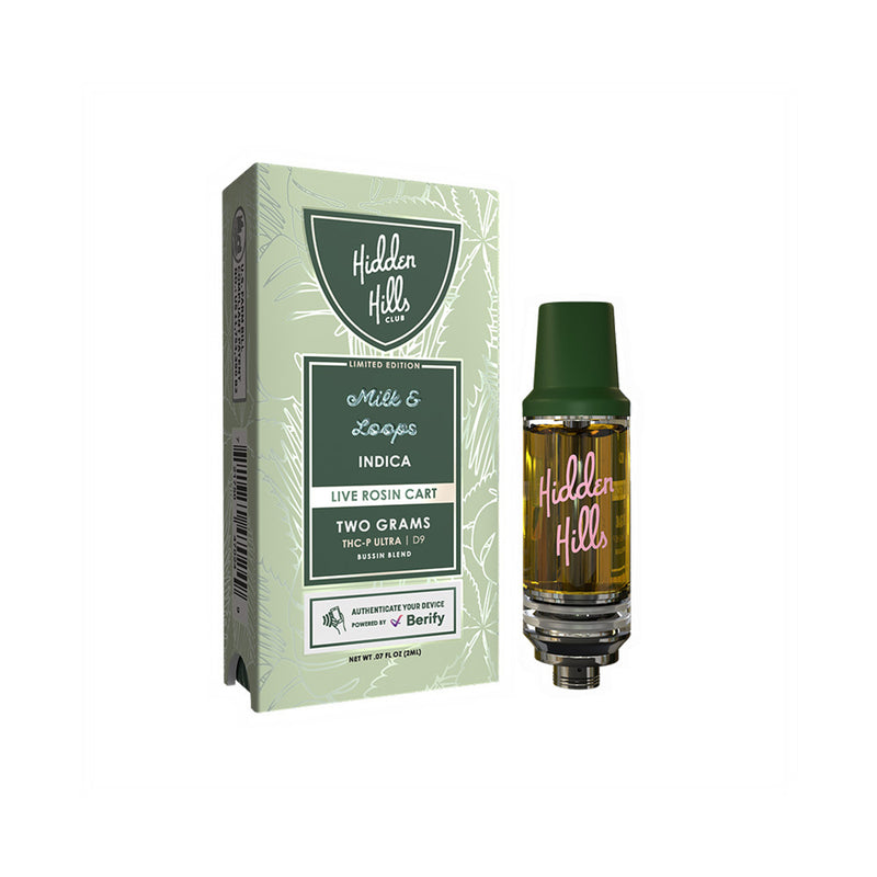 Hidden Hills 2G Live Rosin THCP/D9 Cartridge
