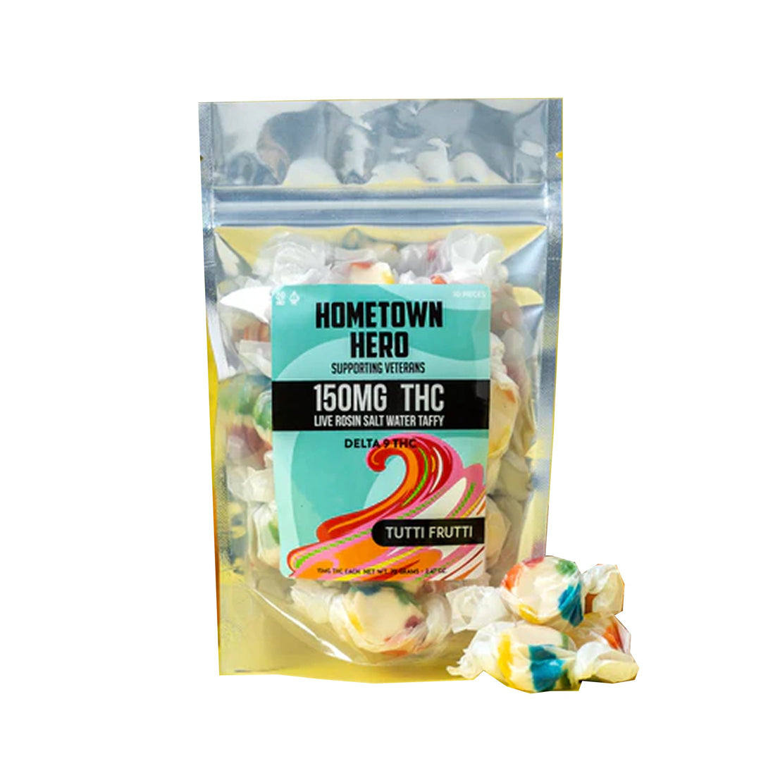 Hometown Hero Delta 9 Salt Water Taffy (10Ct)