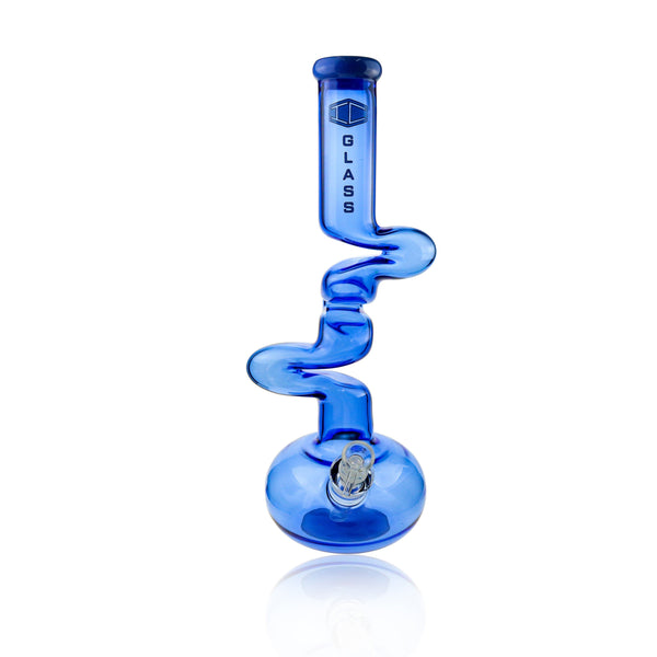IC Glass 17" Round Base Zong Water Pipe