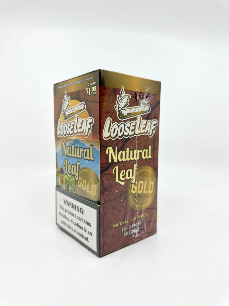 LOOSE LEAF 2CT ALL NATURAL LEAF WRAPS