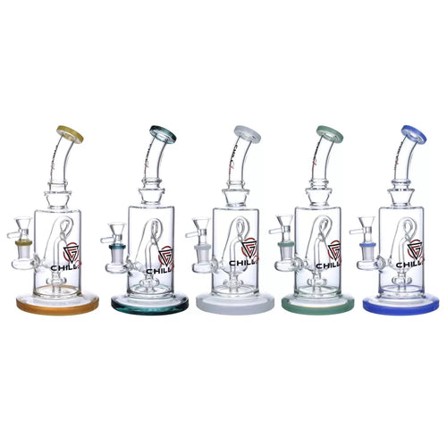 Chill Glass 10" Recycler Water Pipe