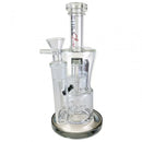 Chill Glass 10" Color Rim Matrix Circle Perc Water Pipe Fm1495