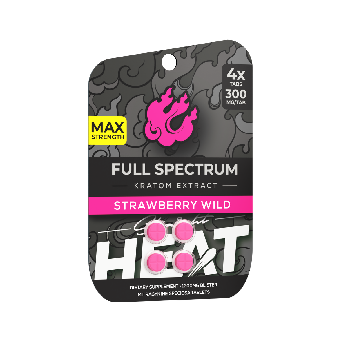 Straight Heat Black Full Spectrum Extract 300mg (4ct)