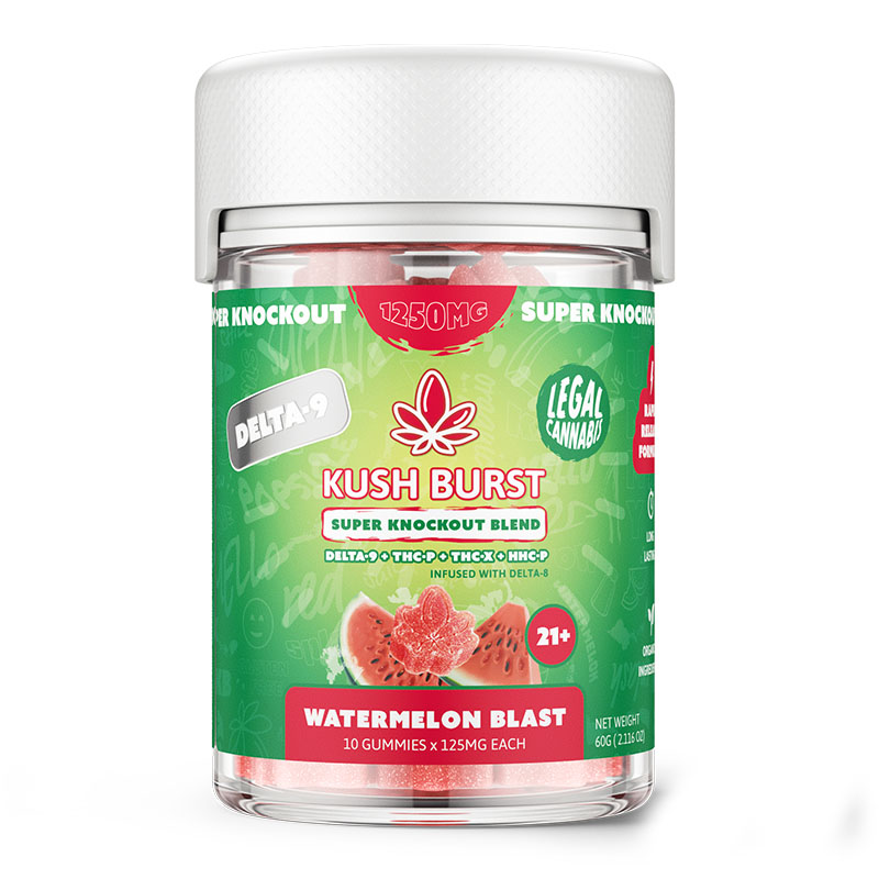 Kush Burst Super Knockout Blend Gummies (1250Mg)